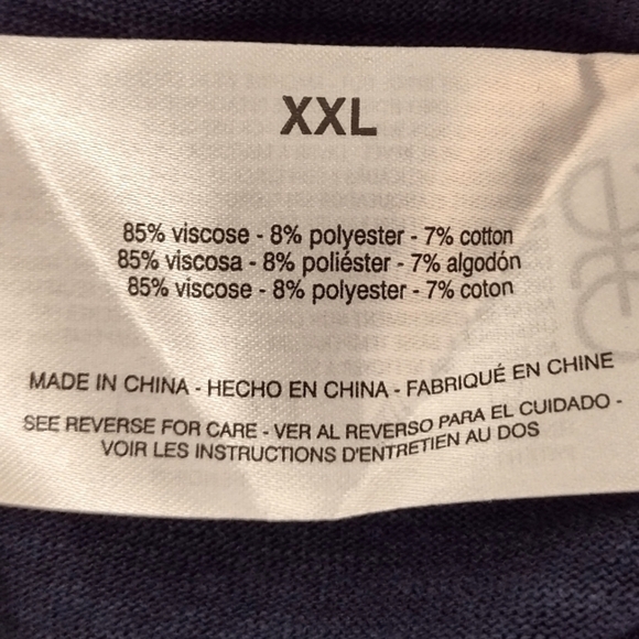 Jessica Simpson Women's Navy Blue Top Size (XXL) - Picture 5 of 9